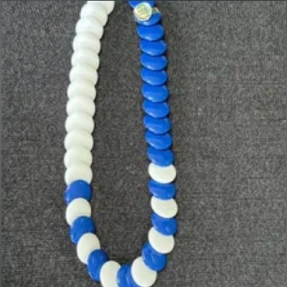 Avon Beautiful choker blue and white acrylic